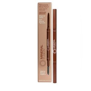 Mineral Fusion Retractable Brow Pencil Medium Brown 0.03g NIB